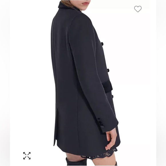 NWT The Kooples Cashmere and Wool Velvet Button double breasted Jacket Coat - Picture 15 of 17